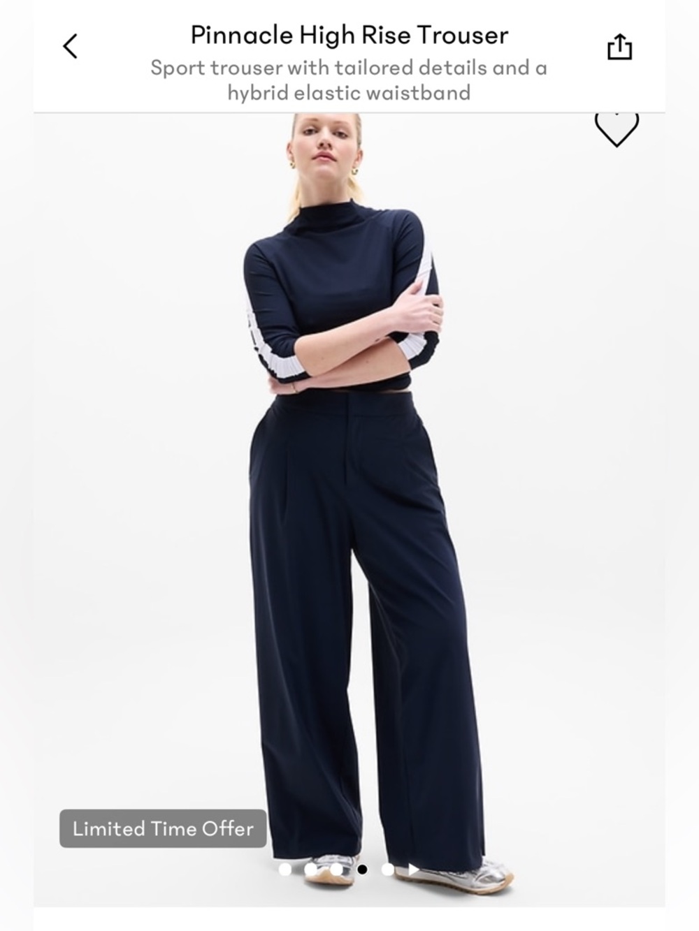 Athleta NWT Pinnacle Trouser navy